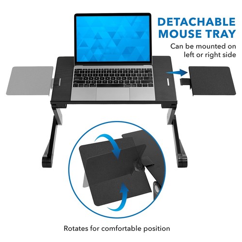 Mount-It! Adjustable Laptop Stand with Cooling Fans and Mouse Pad (MI-7211) - Picture 5 of 9