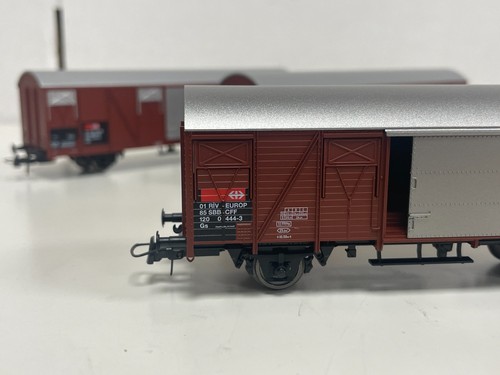 ROCO 47580 (x2) + FLEISCHMANN 5316 -H0- 3 SBB wagons - AS NEW - Imagen 5 de 7