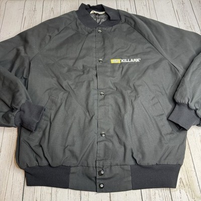 Vintage West Ark Bomber Jacket Mens XL Hubbell Killark Lighting Embroidered USA