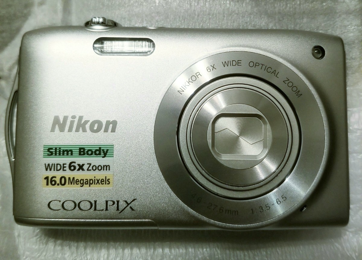 Nikon COOLPIX S3200 16.0MP Digital Camera - Silver for sale