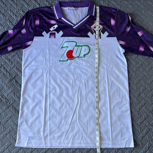 Fiorentina 90s Lotto Football shirt 1994-95 away jersey long Sleeve L - Picture 3 of 4