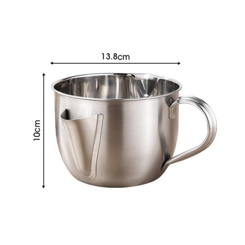 Stainless Steel Oil Residue Separator Fat for Cooking Metal Strainer Kitchen - Bild 9 von 12