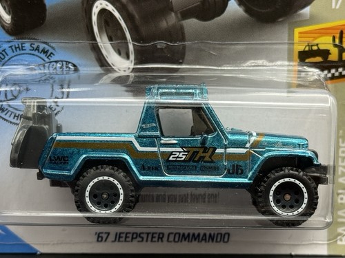 Hot Wheels Super Treasure Hunt '67 Jeepster Commando Baja Blazers W/ Free Reg - Picture 9 of 11