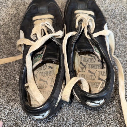 Rare Vintage 70's Black White Rubber Puma Multi Sport Size 10 - Picture 8 of 9