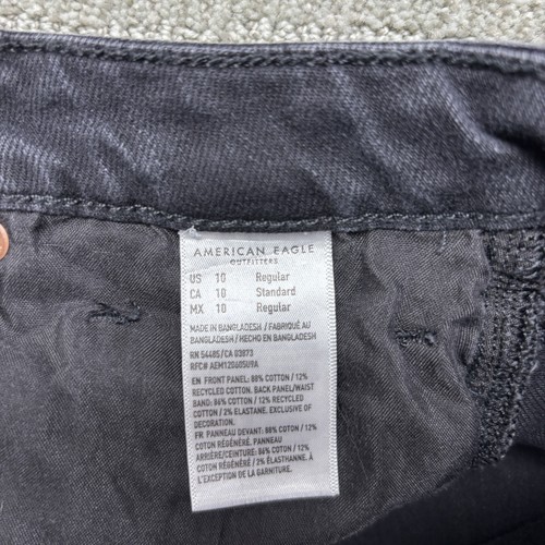 American Eagle Jeans Damen 10 Mom Jeans High Rise Distressed Ripped Strigid Deni - Bild 7 von 16