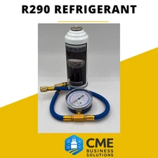 Envirosafe R290, R-290 Refrigerant, 1 can with Brass Charging Gauge