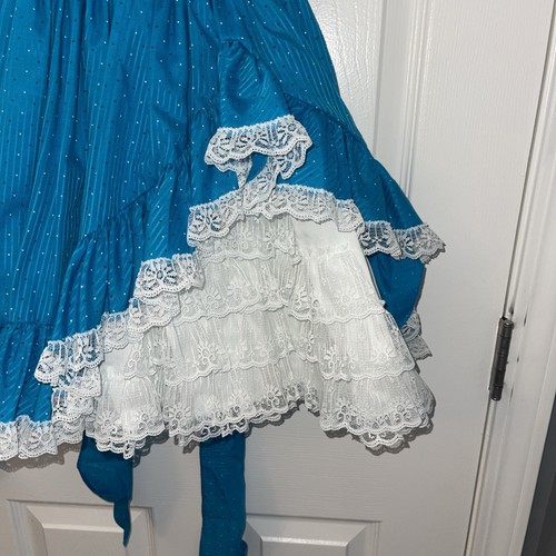 Emmas Rainbow Party Dress Ruffle Bow Lace Girls Size 6 Bx30 - Picture 3 of 8