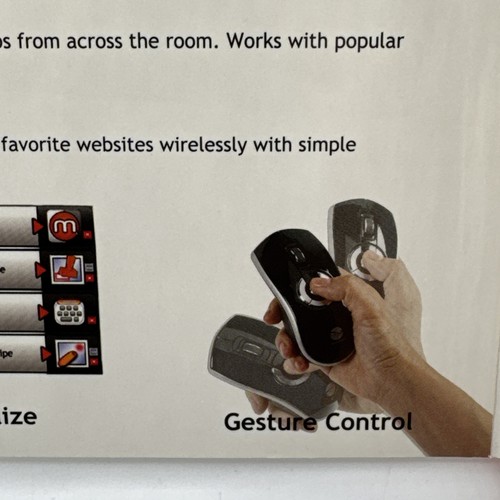 Gyration Air Mouse Elite Wireless Rechargable Mouse GYM5600NA No USB Receiver  - Picture 12 of 18