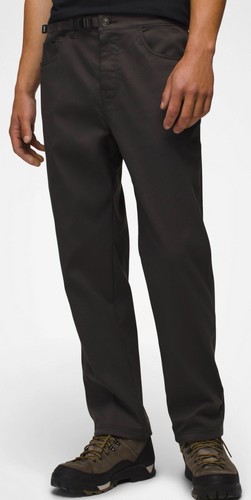 Prana Mens Stretch Zion Straight Fit Roll Up Snap Pant Gray Gorpcore 34W x 30L - Picture 2 of 18