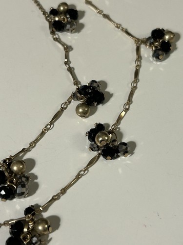 Loft lange Halskette mit Perlen Cluster Akzente 32 cm - Bild 4 von 5