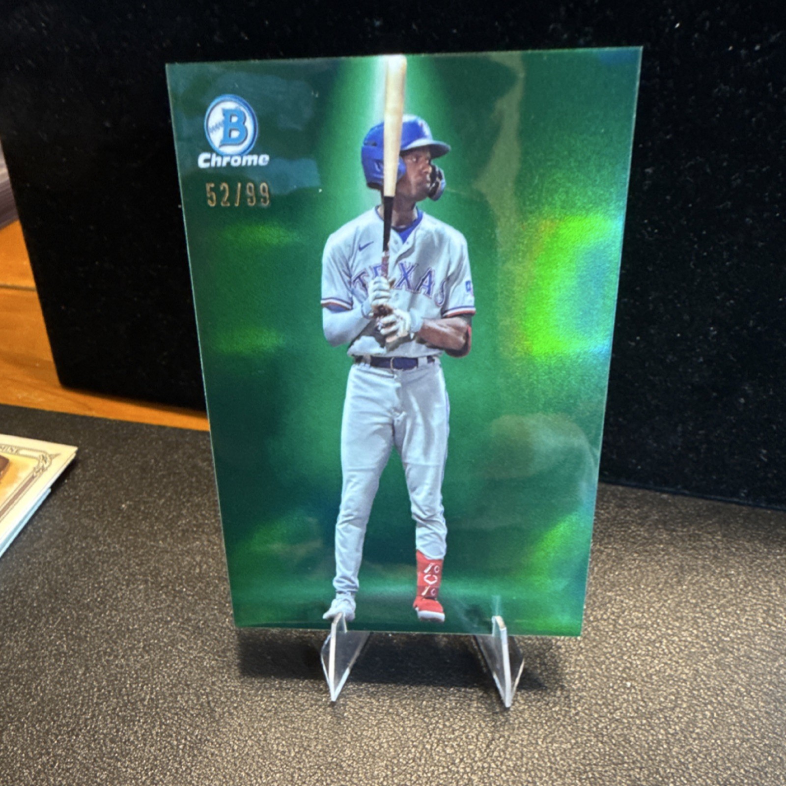 Topps 2024 Bowman Spotlights Sebastian Walcott #BS-7 Green Refractor /99 Rookie