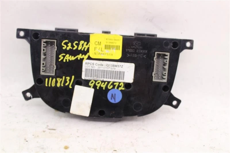 TEMPERATURE CONTROLS Hyundai Santa Fe 2010 10 2011 11 2012 12 972500W357 994672 - Image 2 of 3