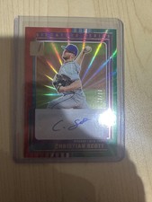 2025 Donruss #SG-CST Christian Scott Signature Series Red and Green Laser #/99