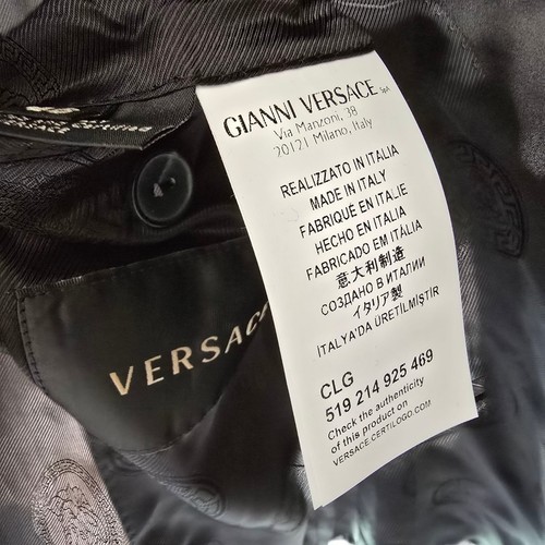 New Versace Tuxedo Jacket 46it 36r Hand Tailored Full Canvas $3995 Tailor Made - Picture 15 of 23