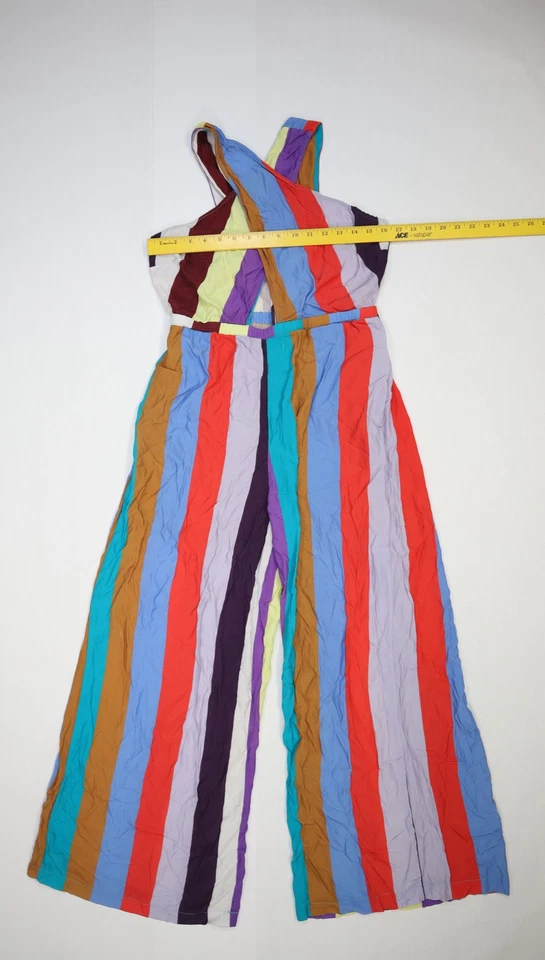 Vestido Plenty by Tracy Reese Mujer Pequeño Maxi Sin Mangas Verano Rayas Boho Casu Foto 3 de 4