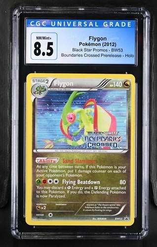 CGC 8.5 Flygon BW53 Black White Promo Boundaries Crossed Prerelease Pokemon