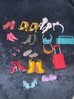 Barbie Vintage Accessories Bundle Shoes, bouquets, Headband, Masks, lol, Disney