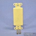 Leviton 80414-I Ivory 1-Gang Decora GFCI GFI Plastic Standard Wallplate Cover