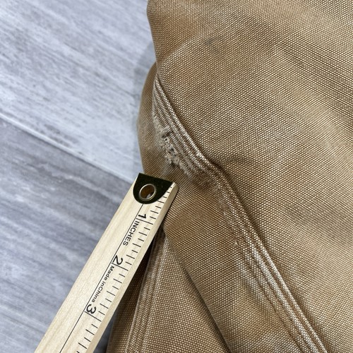Chaqueta forrada con capucha pesada Carharrt J140 BRN para hombre RN 14806 cremallera grande bronceada/marrón - Imagen 5 de 11