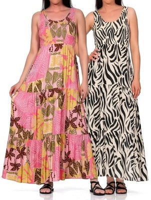 Hailys Damen Maxi Kleid Damenkleid langes Trägerkleid Sommerkleid Dress Gr44eta