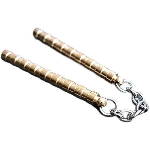 Messing Nunchucks Finger Fertigkeiten Praxis Paracord Sorge Perlen Spielzeug NEU - Bild 8 von 10