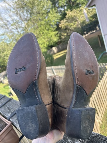 Laredo Damen Bridget abgenutzt Leder hohe Westernstiefel hellbraun Größe 9 M - Bild 5 von 7