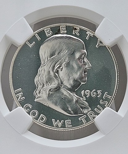 1963 Franklin Half Dollar Proof NGC PF 67 - Picture 2 of 4