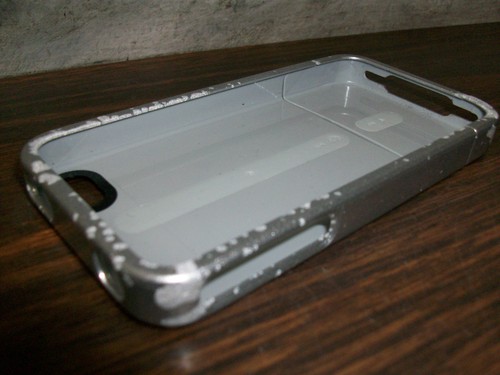 Funda deslizante de cristal Incase para iPhone 4/4S plateada CL59808 - usada con daños - Imagen 3 de 6