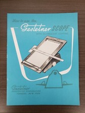 How To Use The Gestetner Scope With Flourescent Lighting Vintage Rare Manual