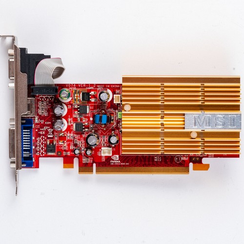 Silent Windows XP Gaming Graphics Card Nvidia GeForce PCIe x16 Fanless Passive - Picture 2 of 5