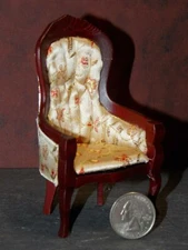Dollhouse Miniature Victorian Living Room Chair 1:12 scale Dollys Gallery C63