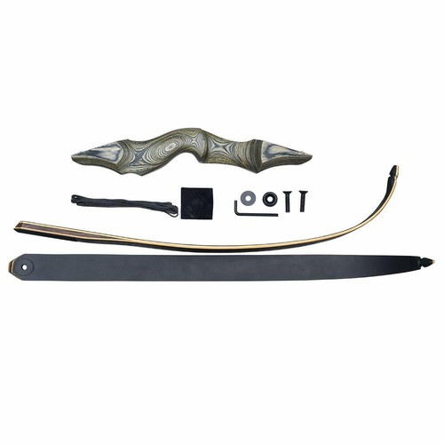 60" Takedown Recurvebogen Set Bogenschießen Pfeile Jagd 30-60LBS Holzbogen Outdoor - Bild 3 von 9