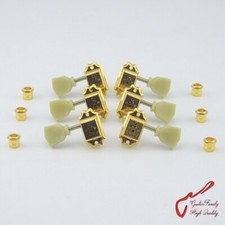 Original L3 R3SD510-HAPM Locking Vintage Guitar Machine Heads Tuners Gold
