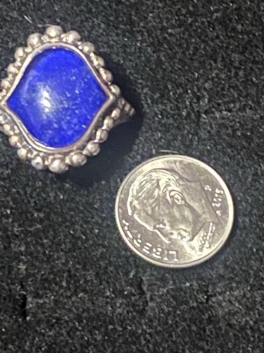 LAGOS Sterling Silver Contessa Blue Lapis Doublet Ring Size 6.25 - Picture 2 of 5