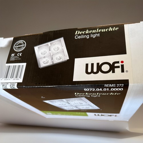 Wofi REIMS 272 Plafoniera LED 4 luci cromo cristallo 12W 3000K 1000lm 25cm - Foto 3 di 4