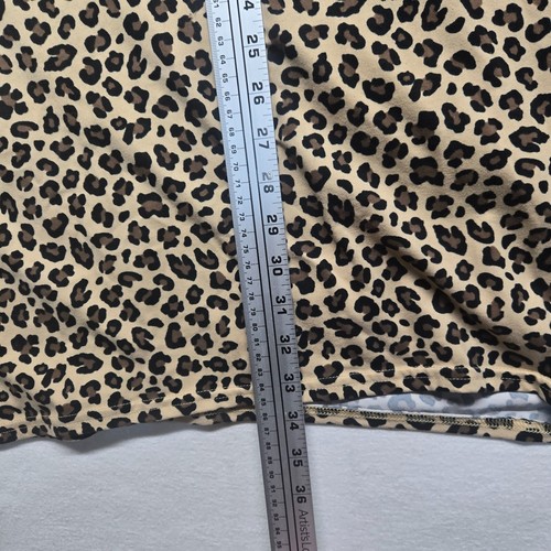 Trendyland Animal Print Cheetah Casual Dress Short Sleeve Adult Women's 2X Plus - Bild 6 von 7