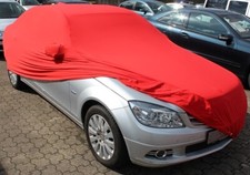 Vollgarage Car-Cover Indoor Rot mit Spiegeltaschen f&uuml;r Mercedes C-Klasse W204