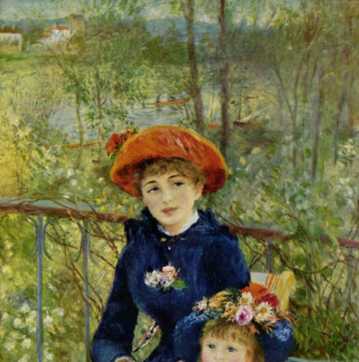 Woman With a Parasol in a Garden by Pierre-auguste Renoir