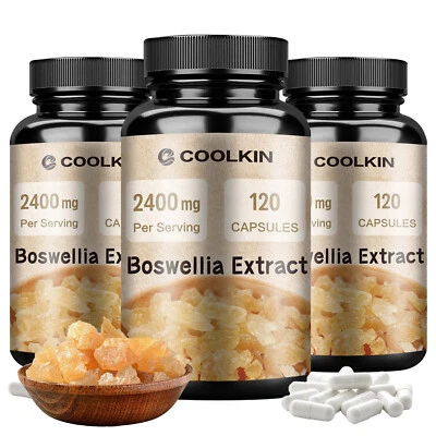 COOLKIN Boswellia-Extrakt 2400mg – Bio-Kurkuma, Sauerkirsche – Hemmt Entzündungen