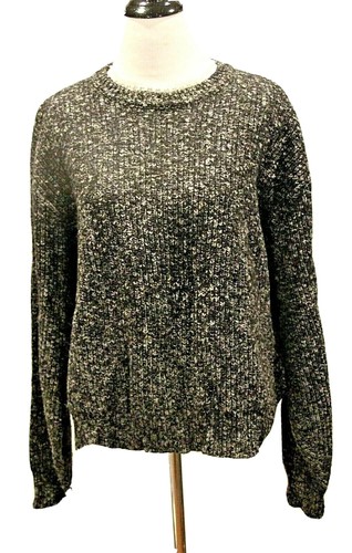 HIGHLANDER Women's Gray Wool Blend Round Neck Long Sleeve Sweater, Size XL - 第 1/6 張圖片