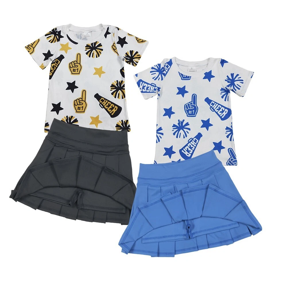 Sport Summer Wear Sibling Girls Cheerleaders Top Yoga Skorts Outfit
Opens in a new window or tab