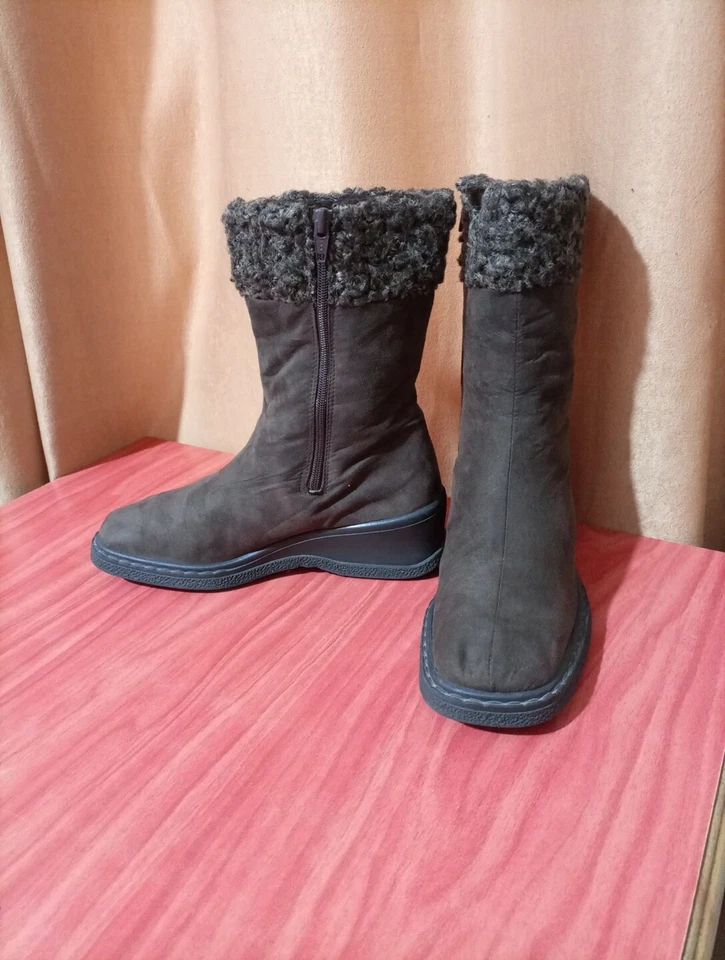 Sympatex Rohde коричневый короткие ботинки с подкладкой на танкетке молнии размер 5 Великобритании, 7 США ЕС 38Германия - Изображение 4 из 4