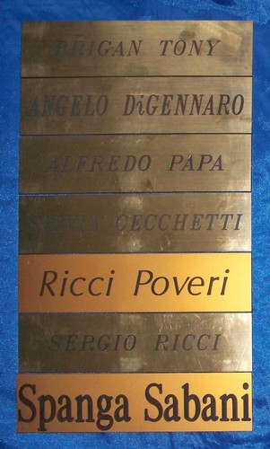 Italy / Italian Entertainers Dressing Room Plaque Atlantic City Rare, Lot of 21 - Picture 3 of 3