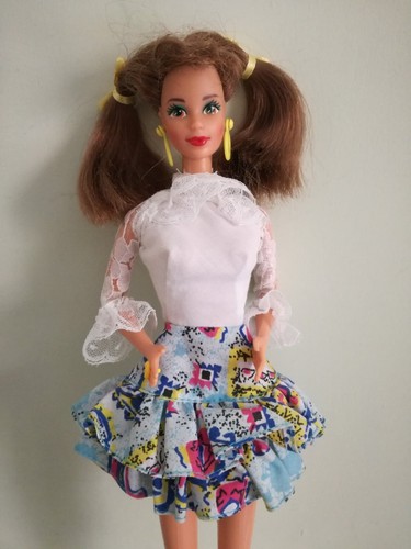 1989 Abito,stivali Barbie Nia Western Fun Suncharm Vintage Mattel NO DOLL - Foto 4 di 10