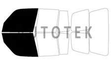 PreCut Film Front 2 Door Windows Any Tint Shade For Toyota Rav4 4door 1996-2000