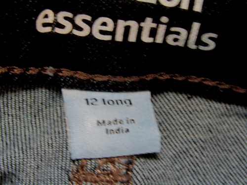 Amazon Essentials Skinny Moulant Blue Denim Jeans sz 12 Long -Stretch-NEW w/Tags - Picture 6 of 6