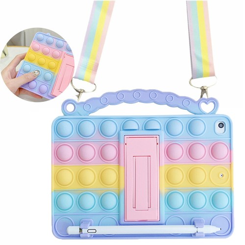 Pop Fidget Toy Push It Bubble Kids Case For iPad 5 6 7 8 9 10 Air 2 3 4 Mini Pro - Picture 11 of 17
