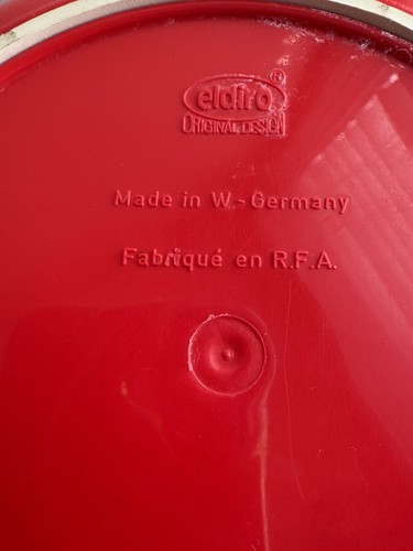 Vintage Plastic Eldiro Baby Food Warming Dish Bowl Made W Germany Elephant Bear - Picture 5 of 6