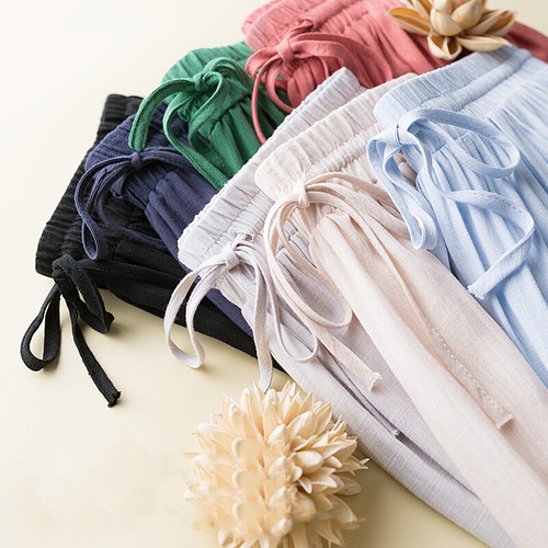 Women Girls Cotton Linen Skirt A-line High Waist Midi Ethnic Solid Loose Summer - Picture 5 of 19