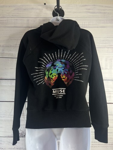 MUSE- THE RESISTANCE Rare Pullover Unisex Hoodie- Size Small European Tour 2009 - Picture 5 of 13